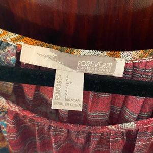 Forever21 chiffon multicolor blouse